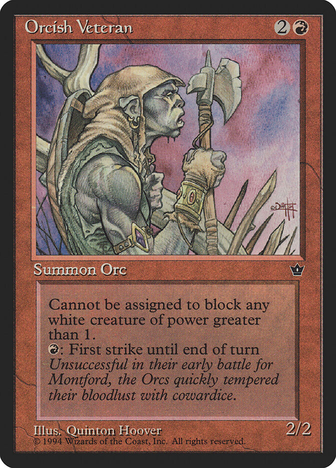 Orcish Veteran card front