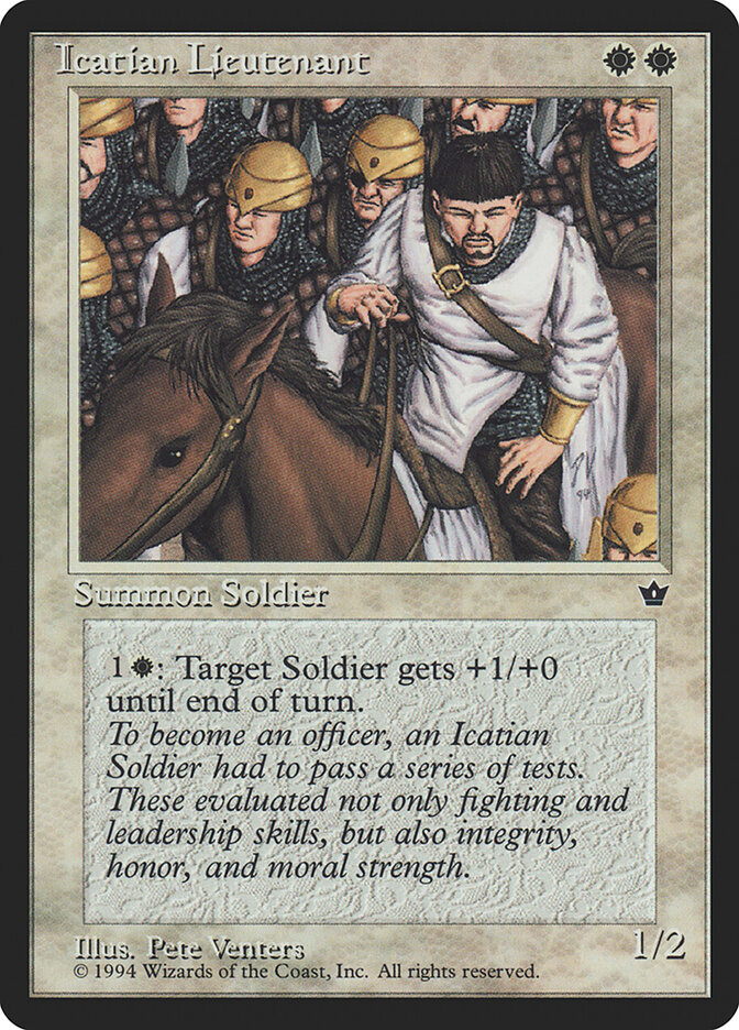 Icatian Lieutenant card front