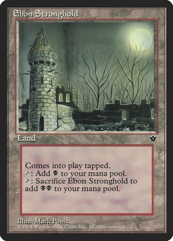Ebon Stronghold card front