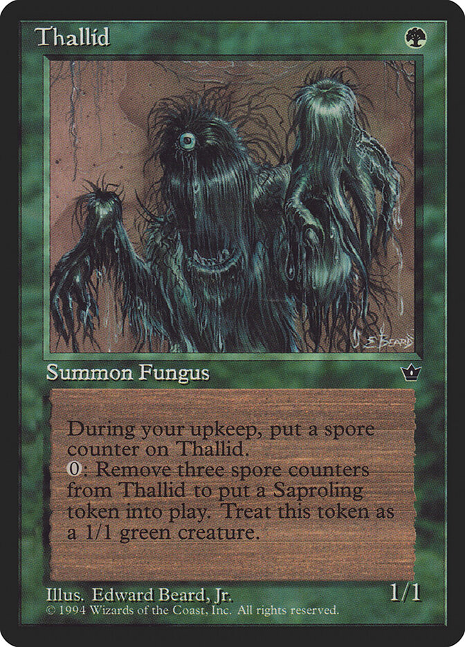 Thallid card front