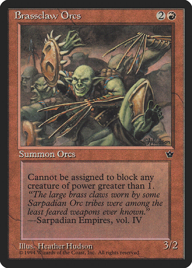 Brassclaw Orcs card front