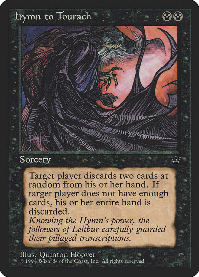 Hymn to Tourach card front