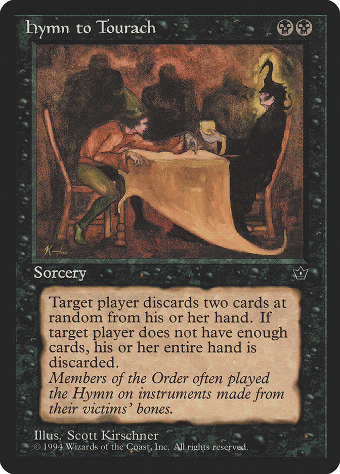 Hymn to Tourach card front
