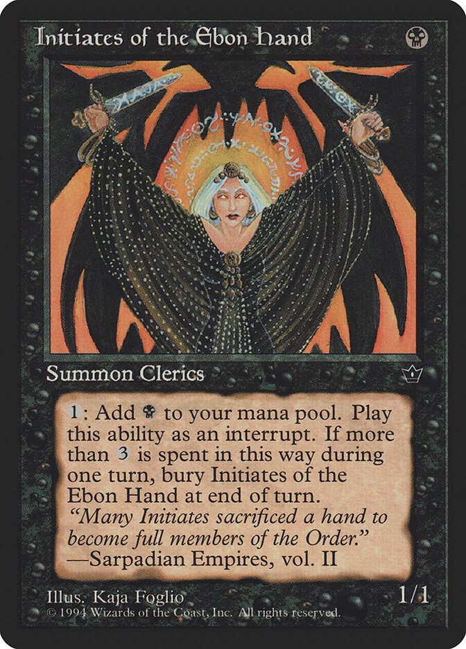 Initiates of the Ebon Hand card front