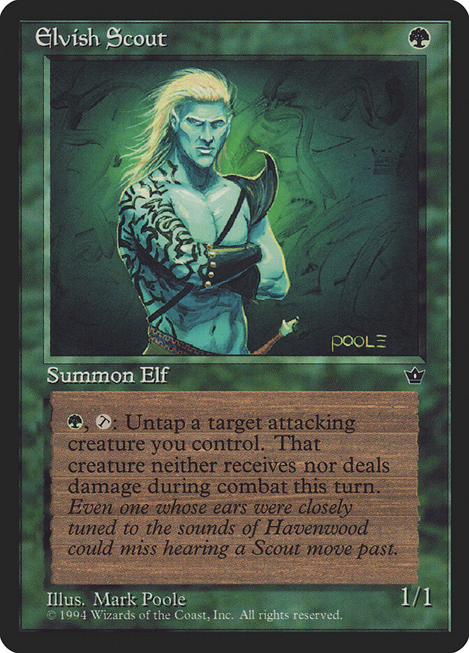 Elvish Scout card front