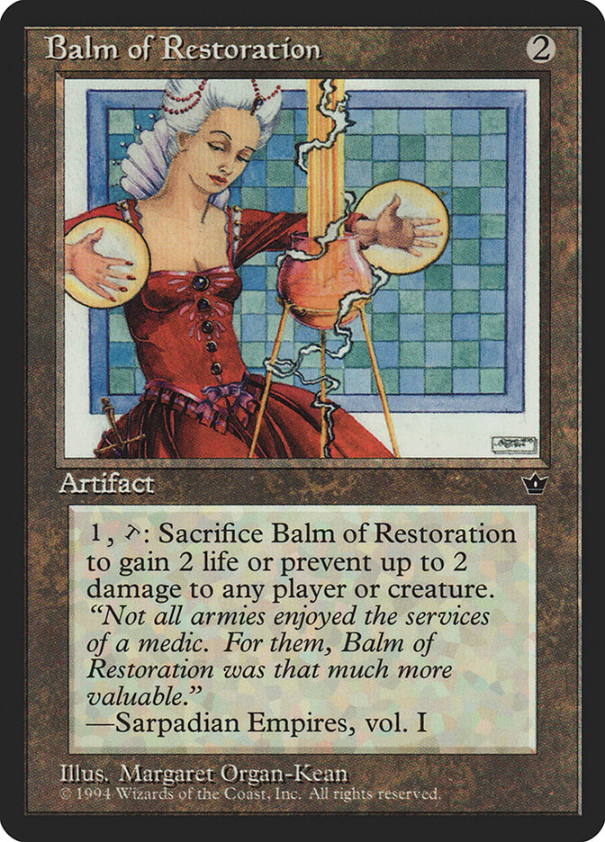 Balm of Restoration card front