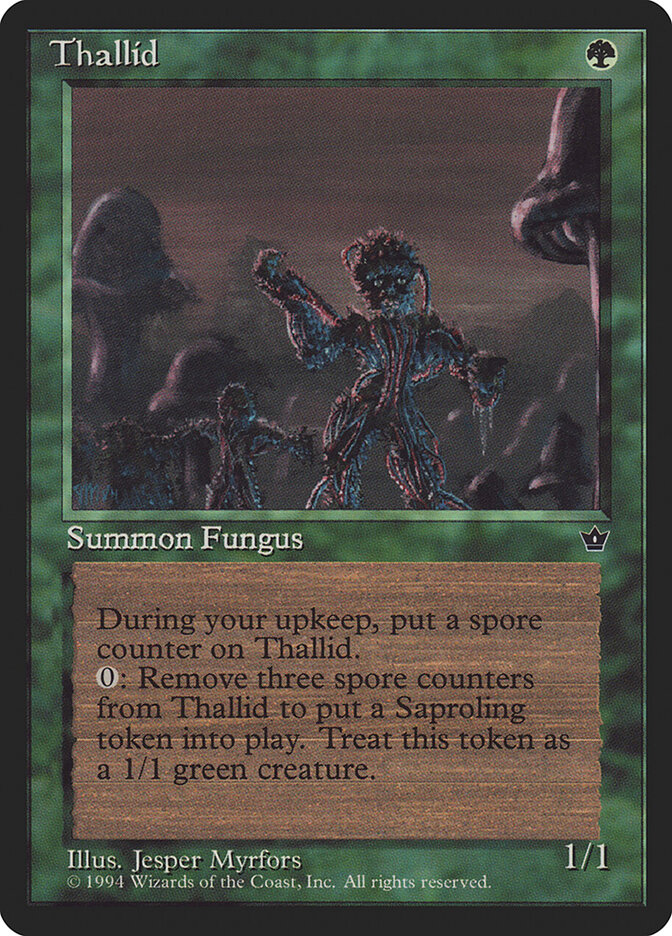 Thallid card front
