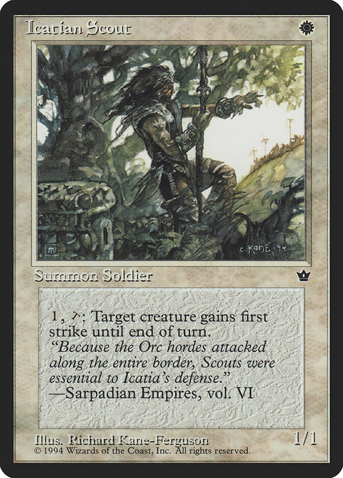 Icatian Scout card front