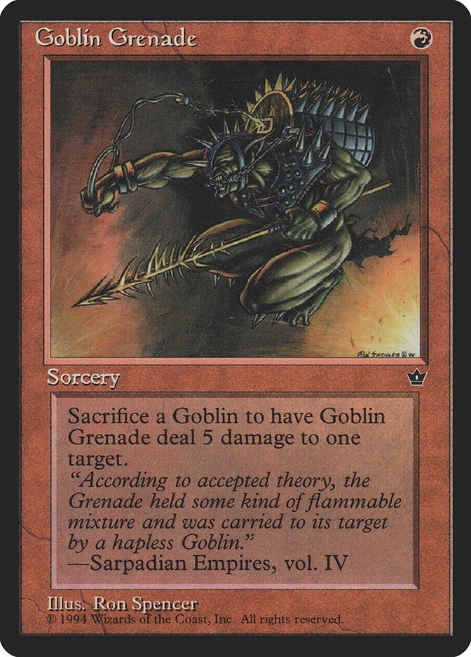 Goblin Grenade card front