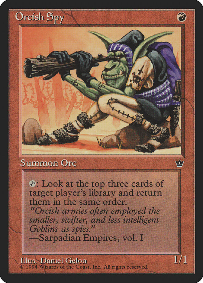 Orcish Spy card front