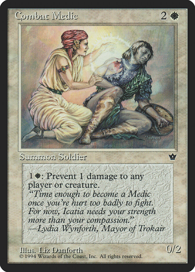 Combat Medic card front