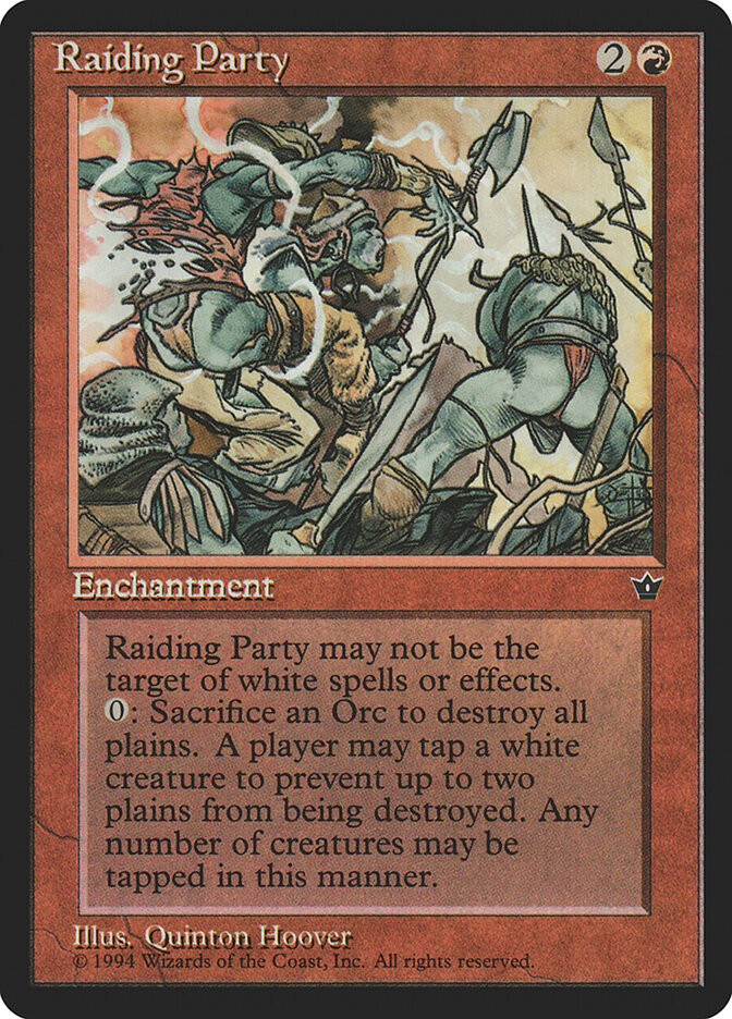 Raiding Party card front
