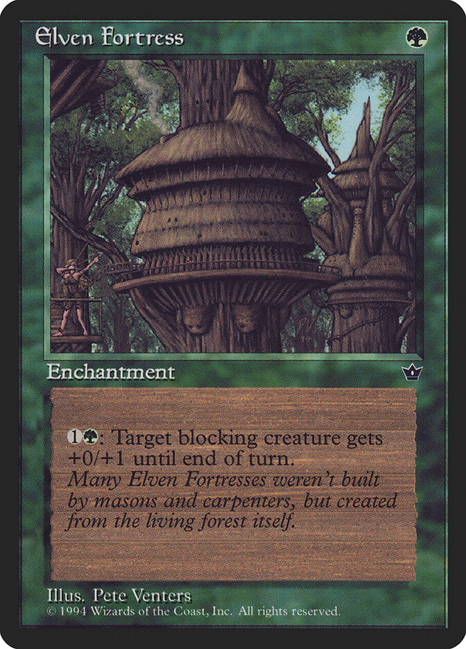 Elven Fortress card front