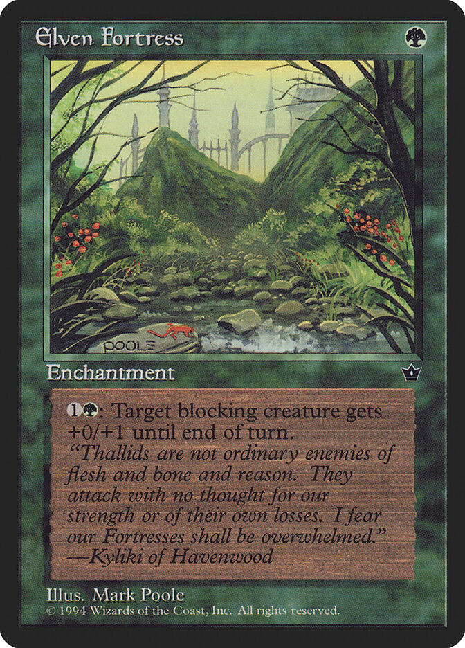 Elven Fortress card front