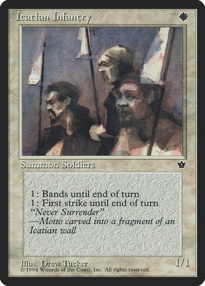 Icatian Infantry card front
