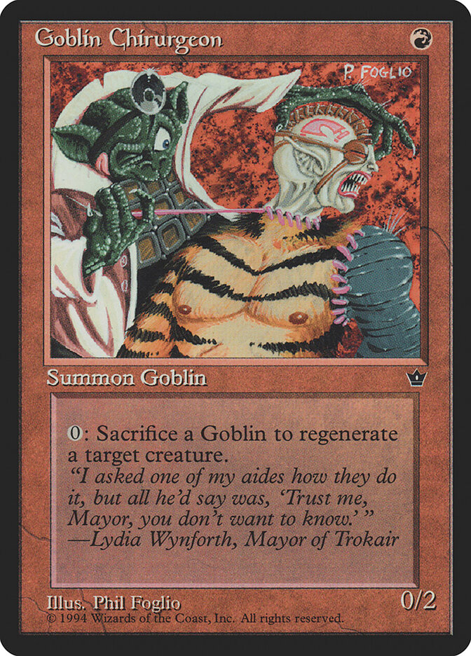 Goblin Chirurgeon card front