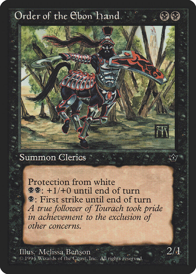 Order of the Ebon Hand card front