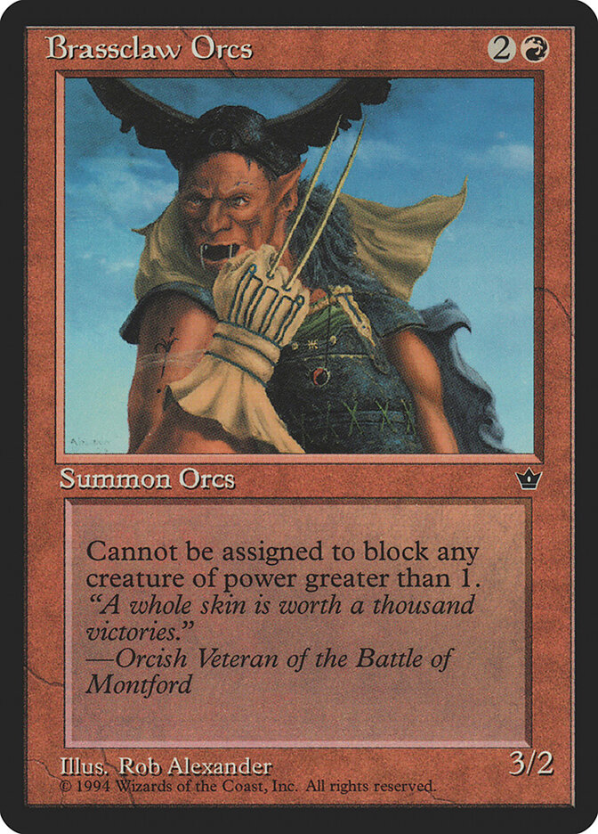 Brassclaw Orcs card front