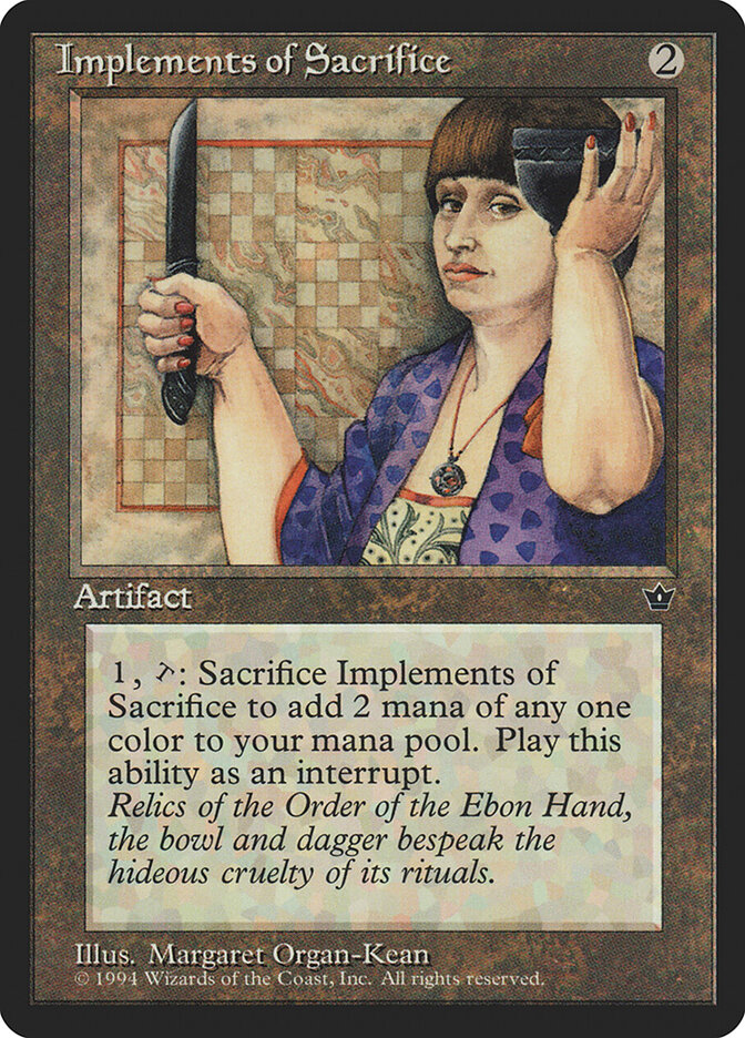 Implements of Sacrifice card front