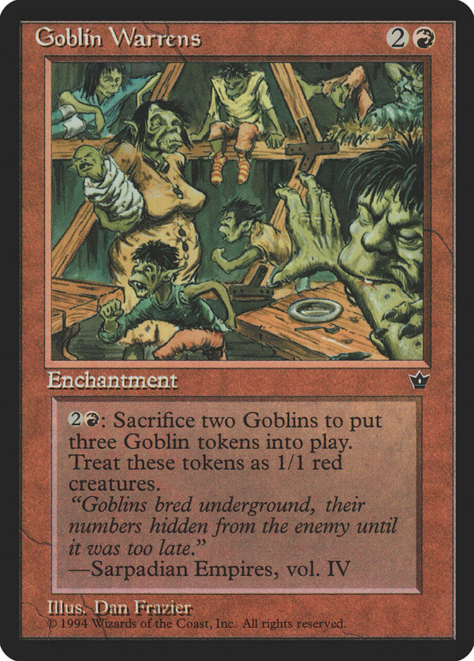 Goblin Warrens card front