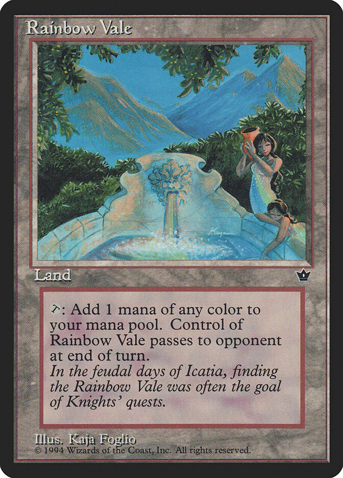 Rainbow Vale card front