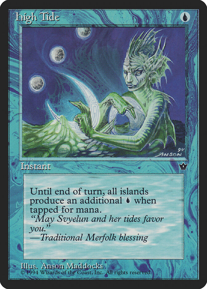 High Tide card front