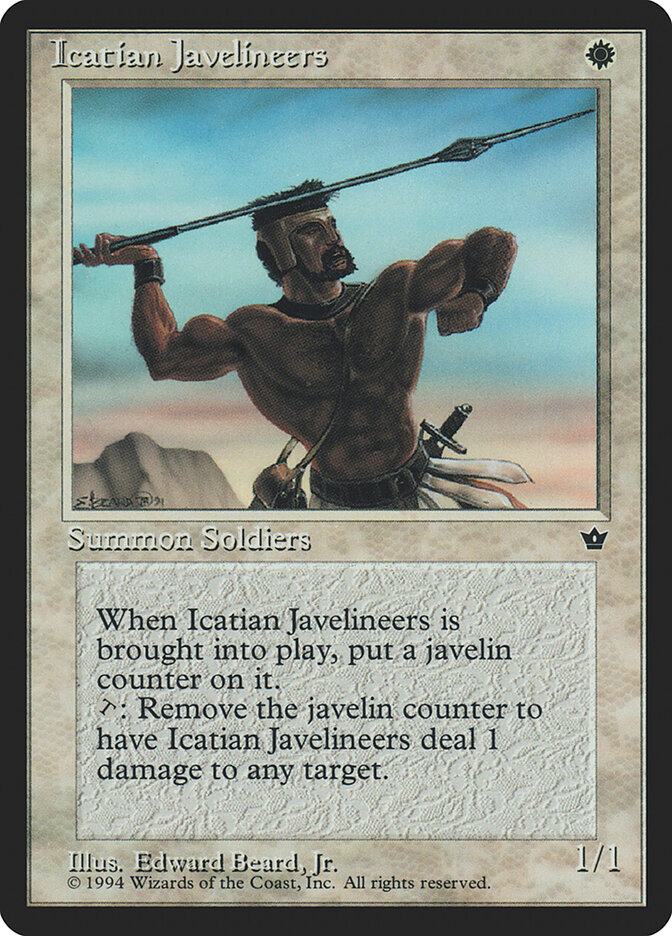 Icatian Javelineers card front