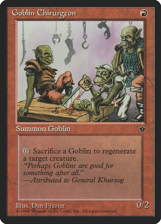 Goblin Chirurgeon card front