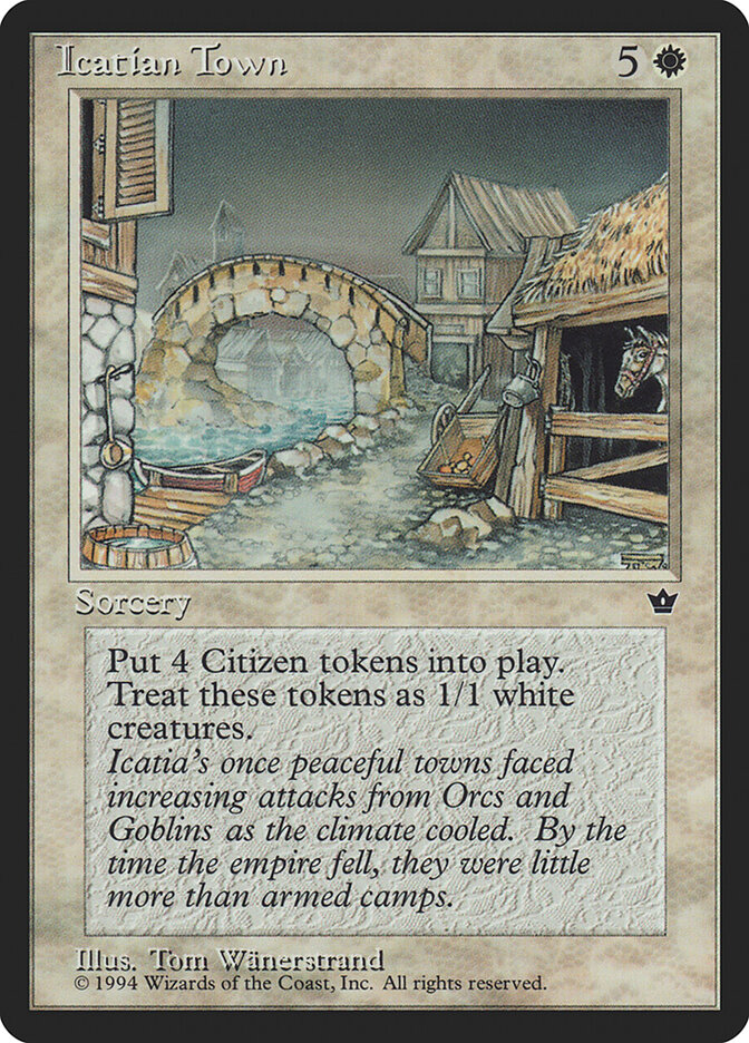 Icatian Town card front