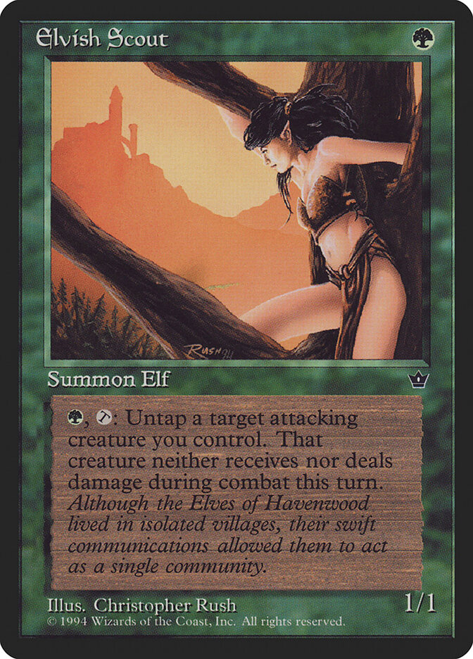 Elvish Scout card front