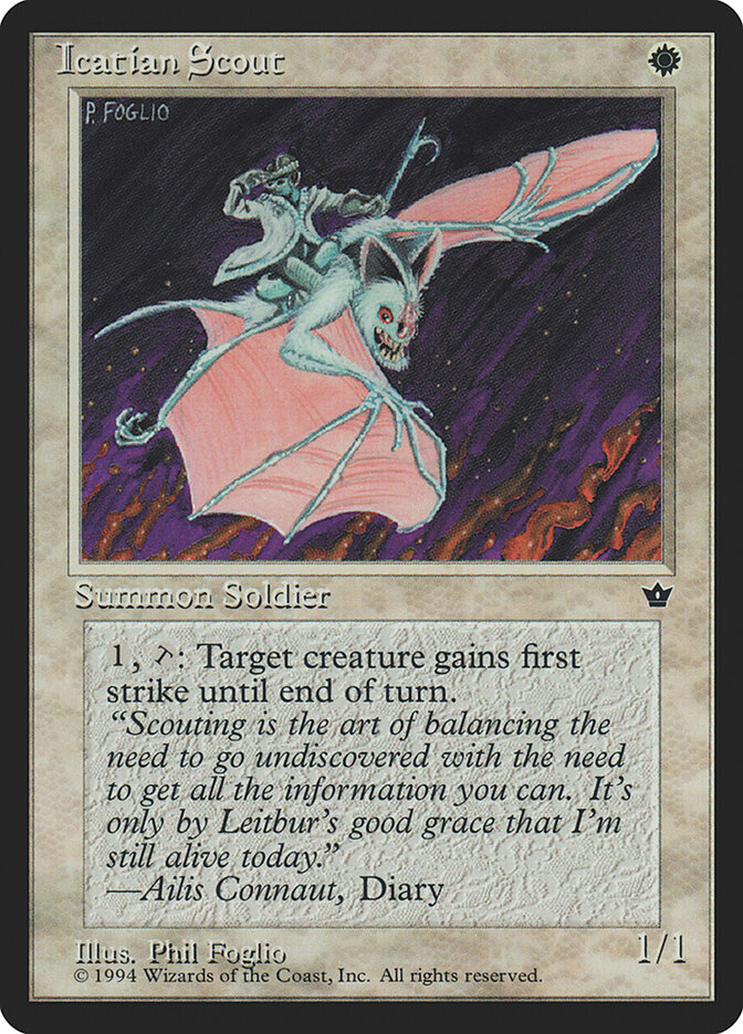 Icatian Scout card front