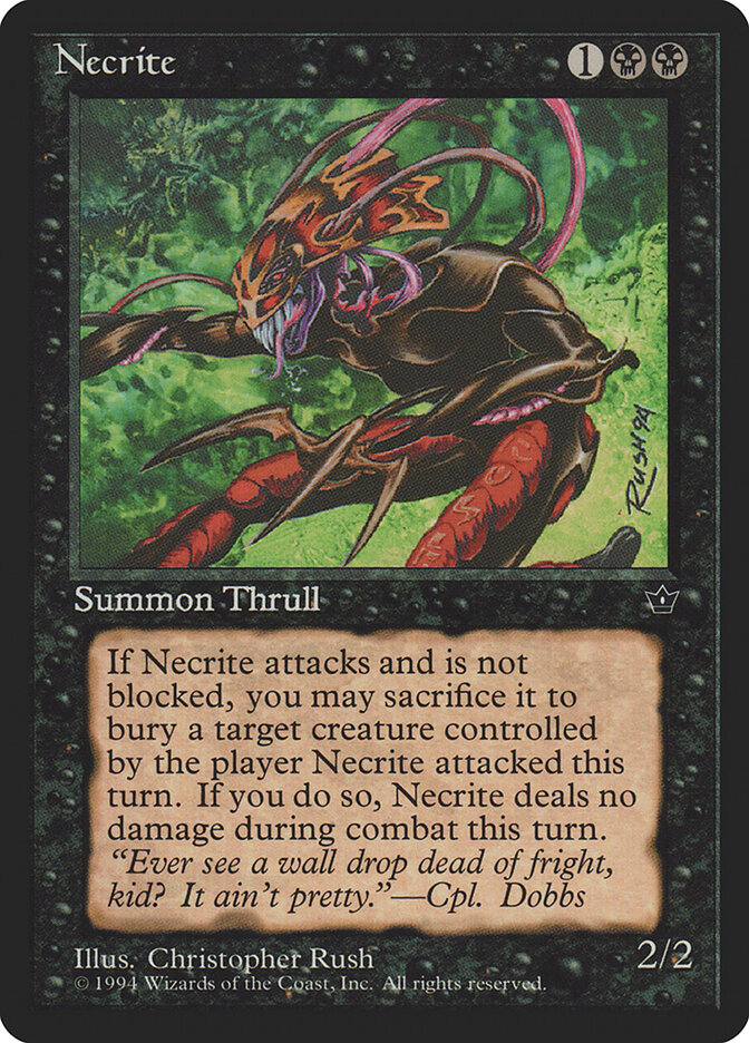 Necrite card front