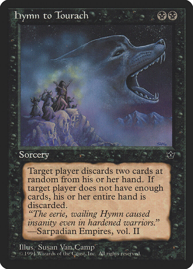 Hymn to Tourach card front