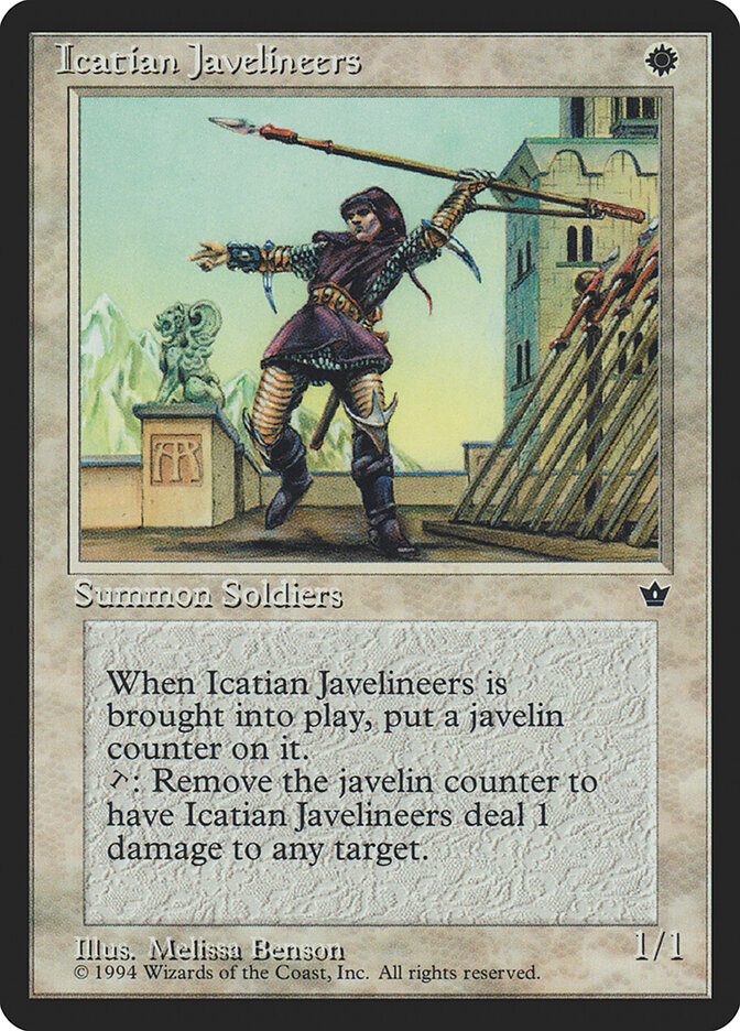 Icatian Javelineers card front
