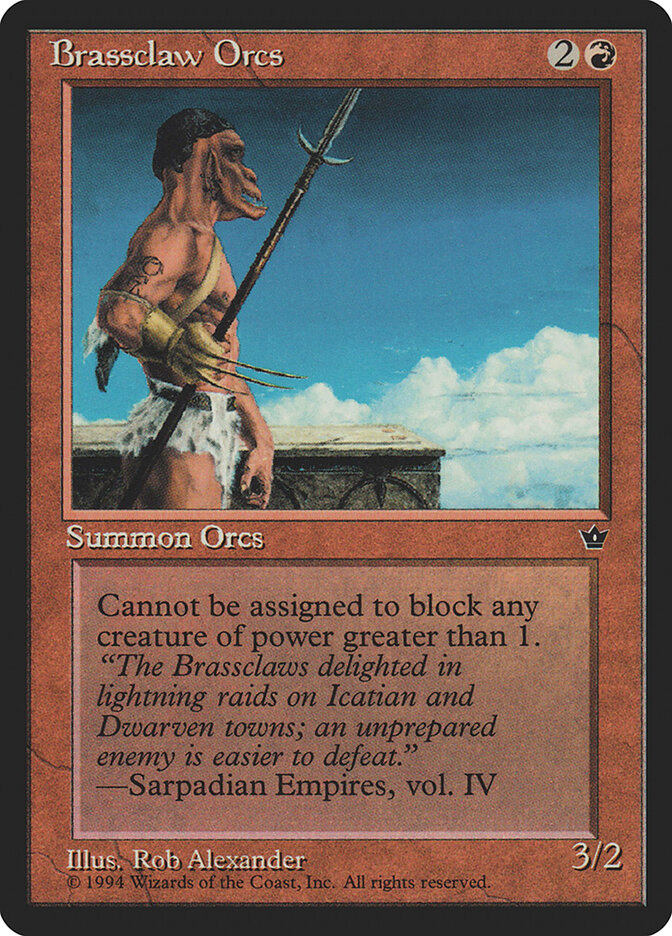 Brassclaw Orcs card front