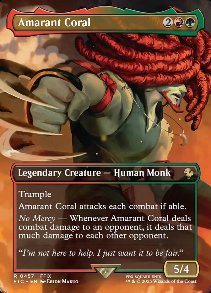 Amarant Coral card front