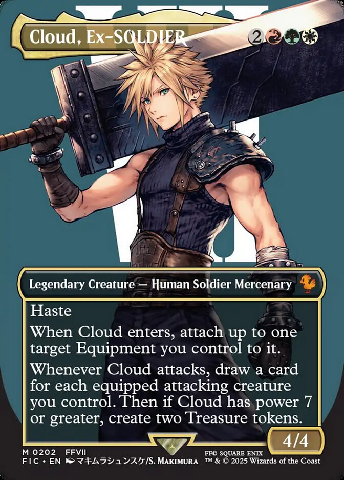 Cloud, Ex-SOLDIER card front