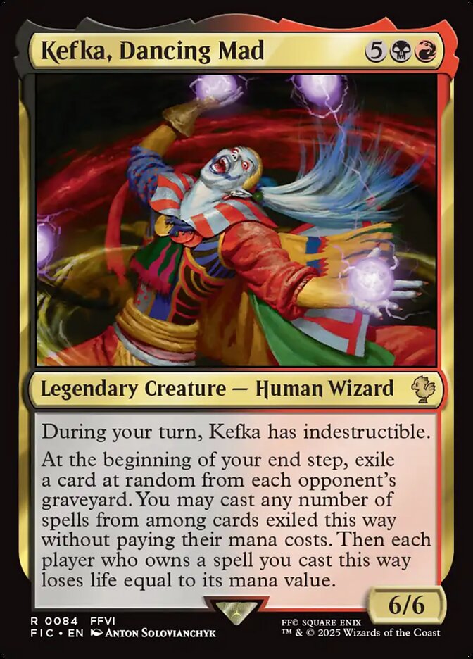Kefka, Dancing Mad card front