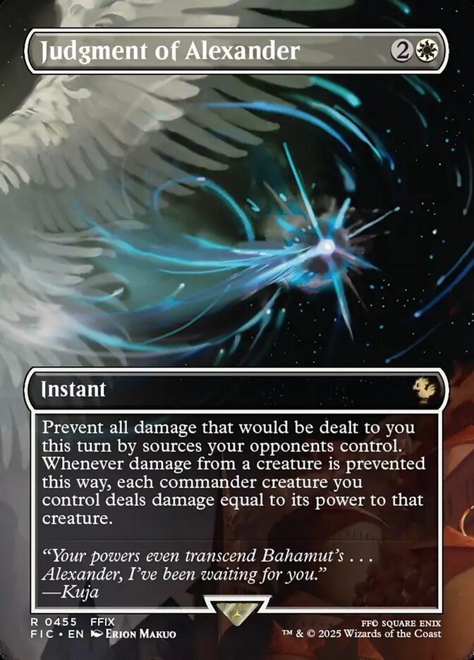 Judgment of Alexander card front