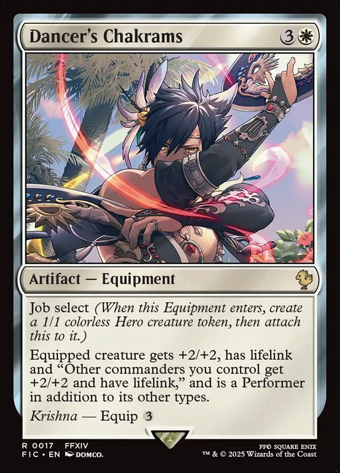 Dancer's Chakrams card front
