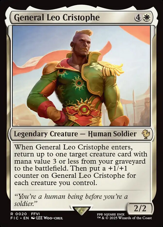 General Leo Cristophe card front