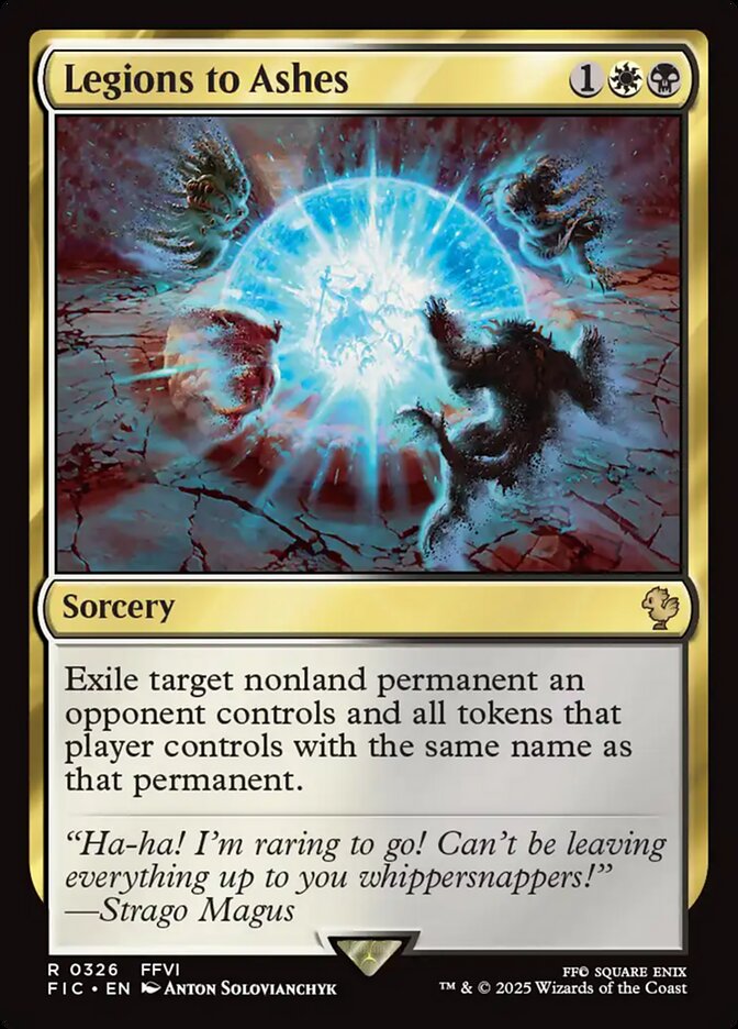 Legions to Ashes card front