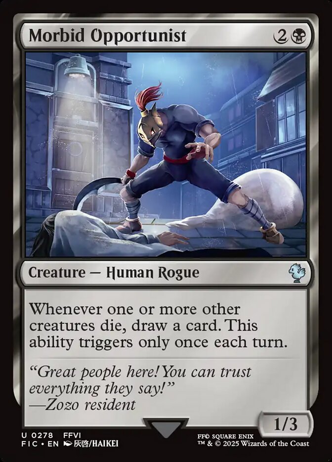 Morbid Opportunist card front