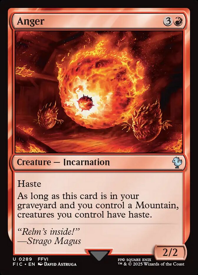 Anger card front