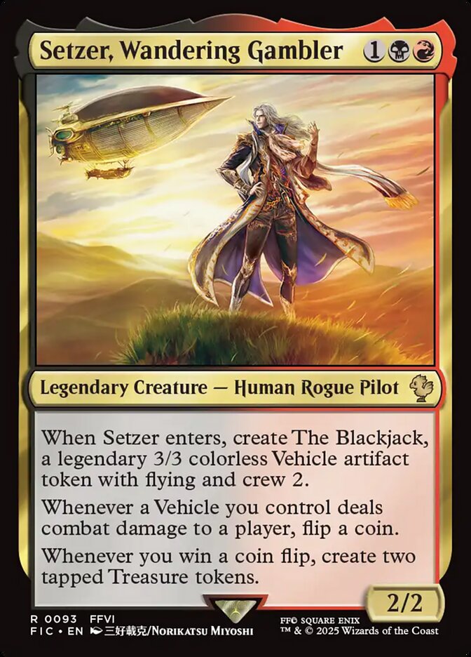 Setzer, Wandering Gambler card front