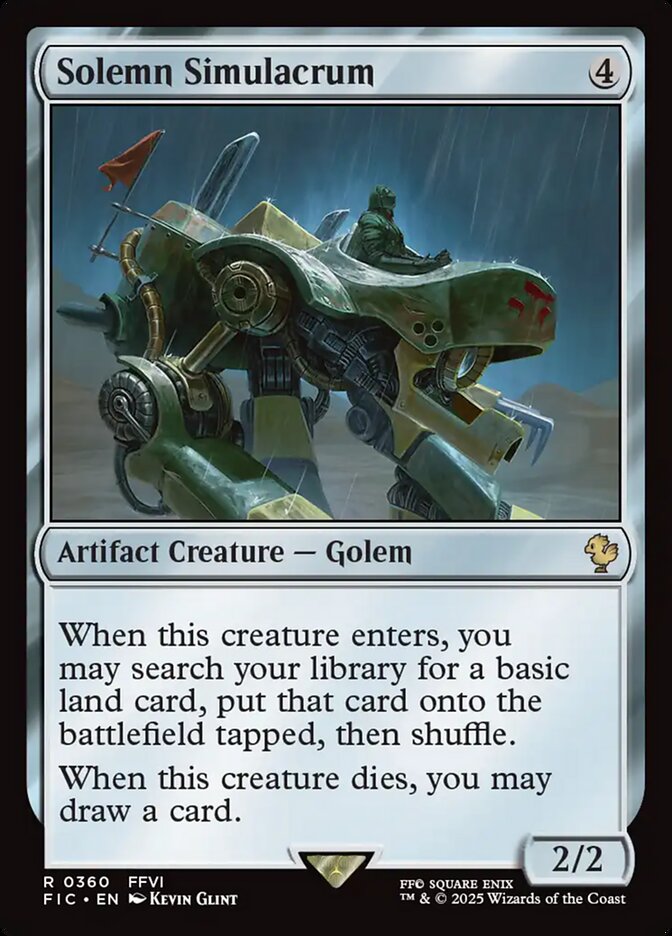 Solemn Simulacrum card front