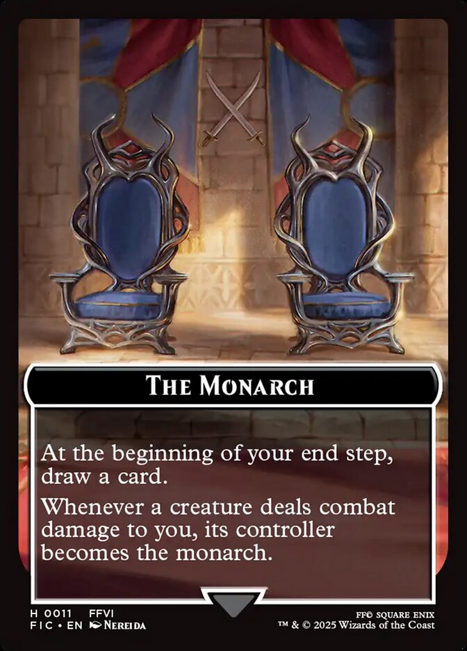 The Monarch card front