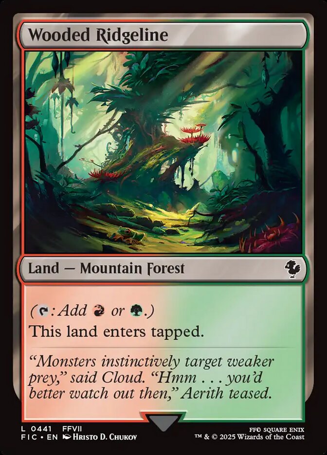 Wooded Ridgeline card front