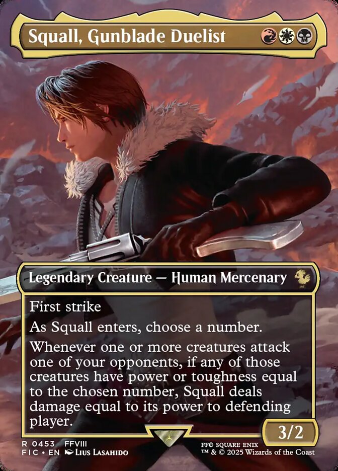 Squall, Gunblade Duelist card front