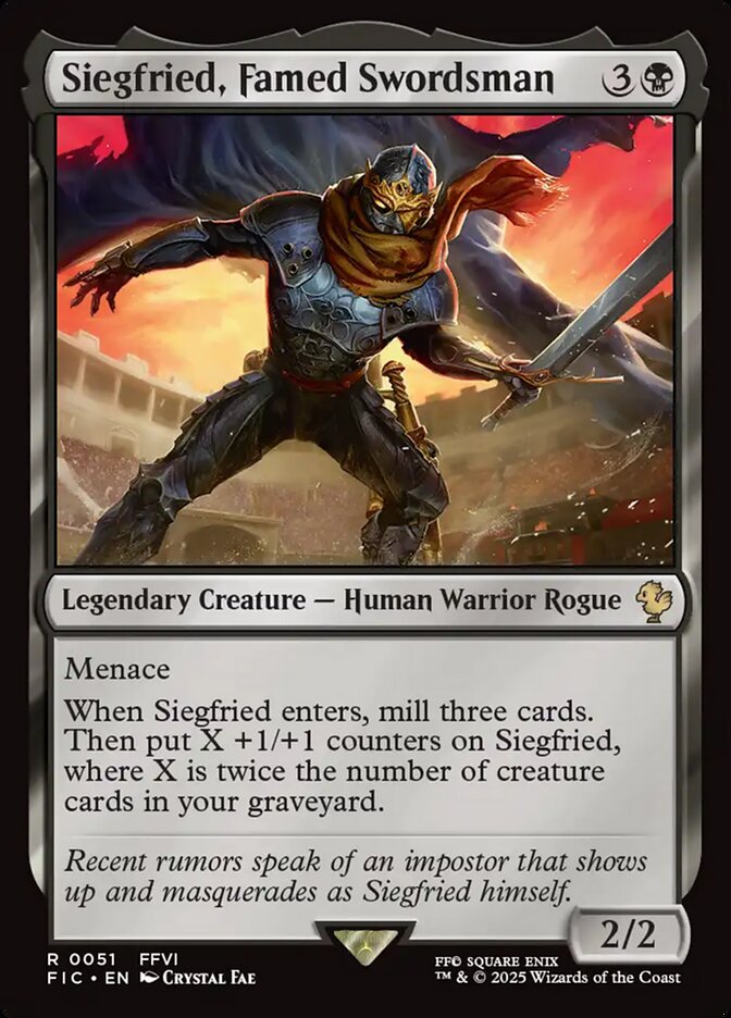 Siegfried, Famed Swordsman card front